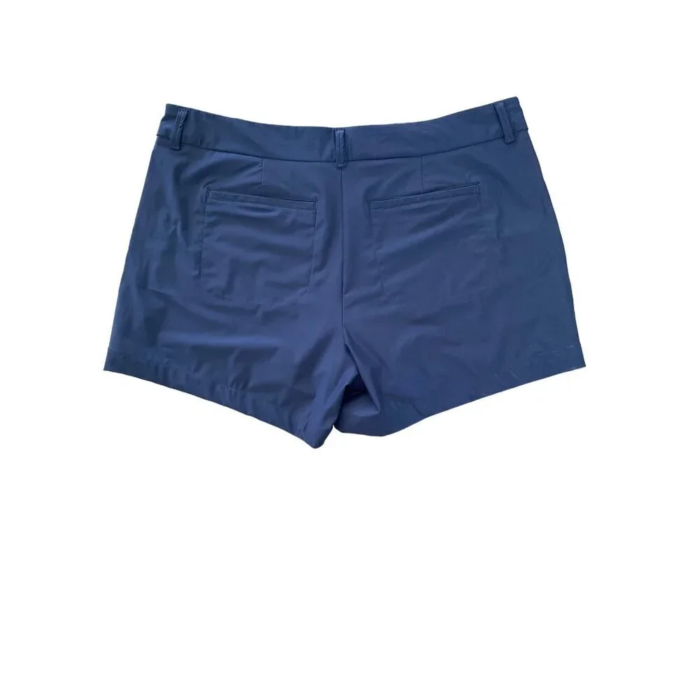 Spanx NWT 4" Midnight Navy Blue Sunshine Shorts, UPF 50+ Women's Size XL - Picture 4 of 6